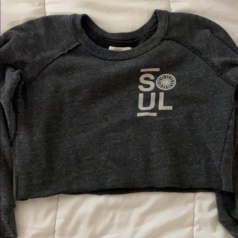 soulcycle crop sweater